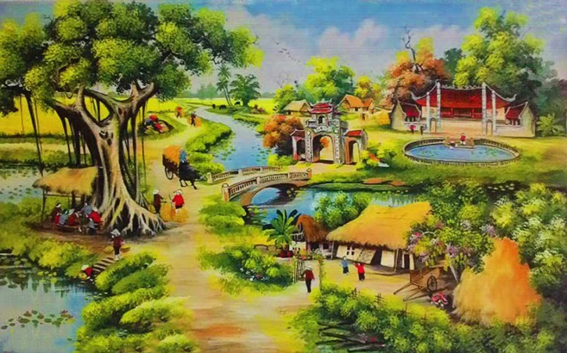 Tranh 3D Việt Nam mẫu 5