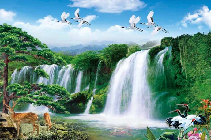 Tranh 3D thác mẫu 4