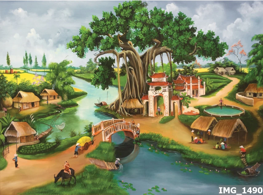 Tranh 3D Việt Nam mẫu 6